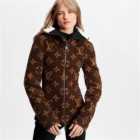 louis vuitton fleece jacket white|louis vuitton jacket with pouches.